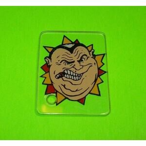 Mousin Around Pinball Machine Plastic Key Chain Game Promo Cigar Man 1989